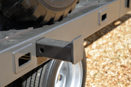 Extension for machinery trailer