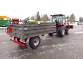Small 1-axle tipper trailer