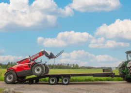 heavy machinery trailer. lavetti.