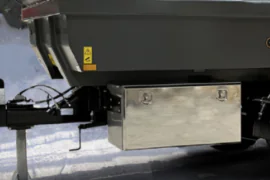 Stainless steel toolbox for trailer